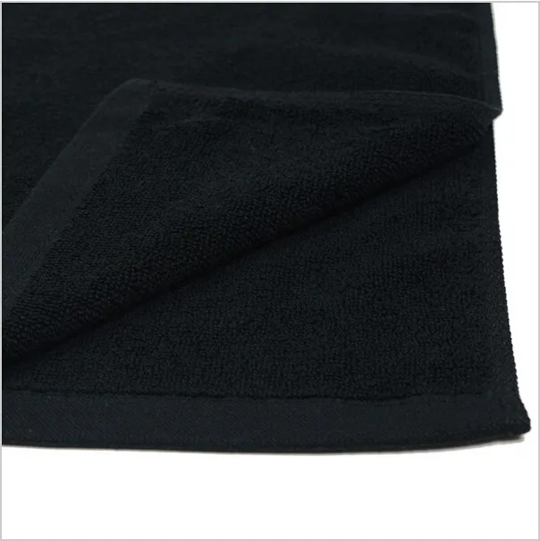 black bathroom towel 