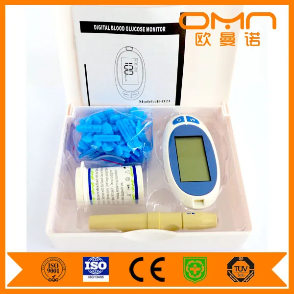Prueba de sangre monitores para la Diabetes y el azúcar en la sangre/glucosa Android Bluetooth/iSO móvil glucómetro con Chek Accu de prueba tiras