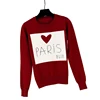 New Arrival Custom Print Logo Fashion Pullover Sweater For Ladies