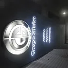 8.5m high car logo standing up large pylon for advertising double sided outdoor LED Pylon sign