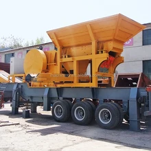 Portable Mobile jaw crusher for stone crushing plant