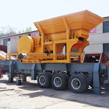 Portable Mobile jaw crusher for stone crushing plant
