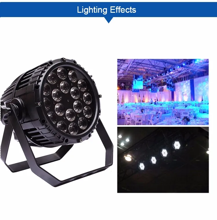 Professional stage lighting equipment waterproof 18*10w cheap price dj battery powered led par can light
