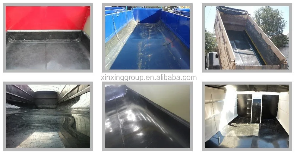 Uhmw Pe Truck Dump Bed Liner/plastic Liner Sheet/selflubricating Uhmw