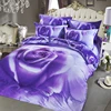 3D High definition printing Bedding set/Bed sheet/Quilt duvet cover/Purple flower