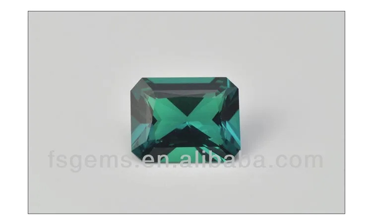 2GC02008A Hot Sale Good Quality Emerald Cut Hydrothermal Lab Created Emerald with Good Price Per Carat