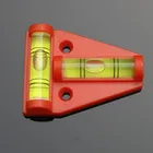 T type spirit level measurement instrument Triangular Plastic level indicator Shell Black Red Orange