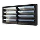 Aluminium frame Sound proof louver residential glass window shutter