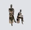 Fashion sexy sitting woman mannequin female chrome plating dress form mannequins