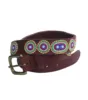 Genuine leather India beaded belt
