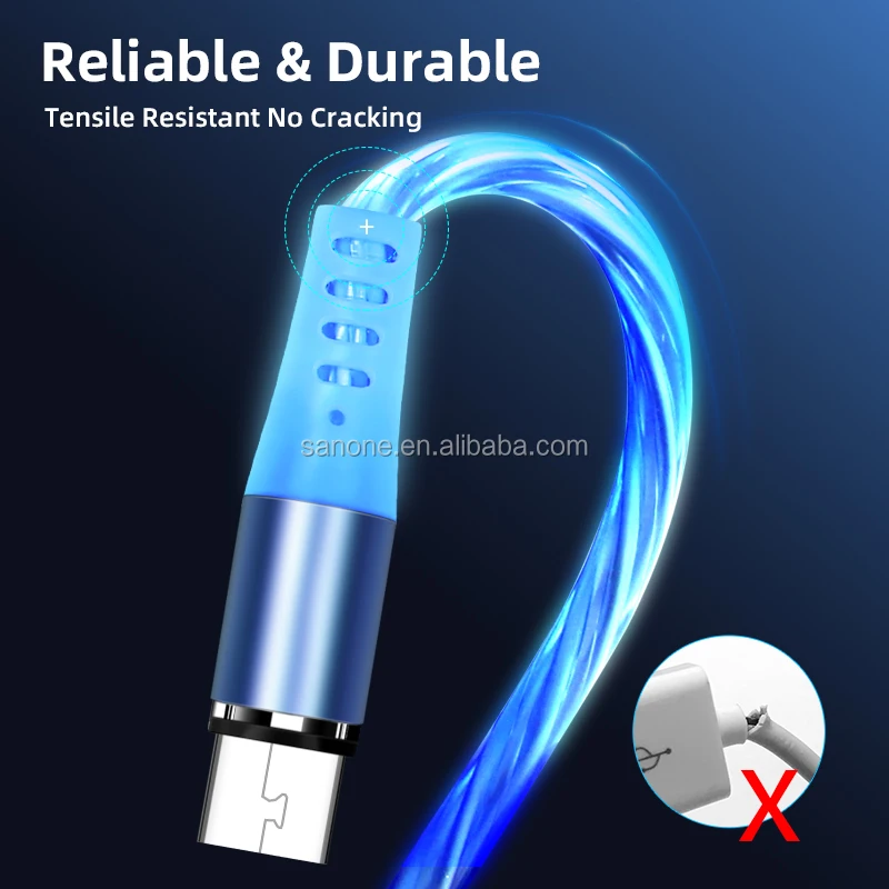 Magnetic 3in1 Aluminum Alloy 1m Android Mobile Phone Micro Usb Charging Cable for Huawei - ANKUX.COM