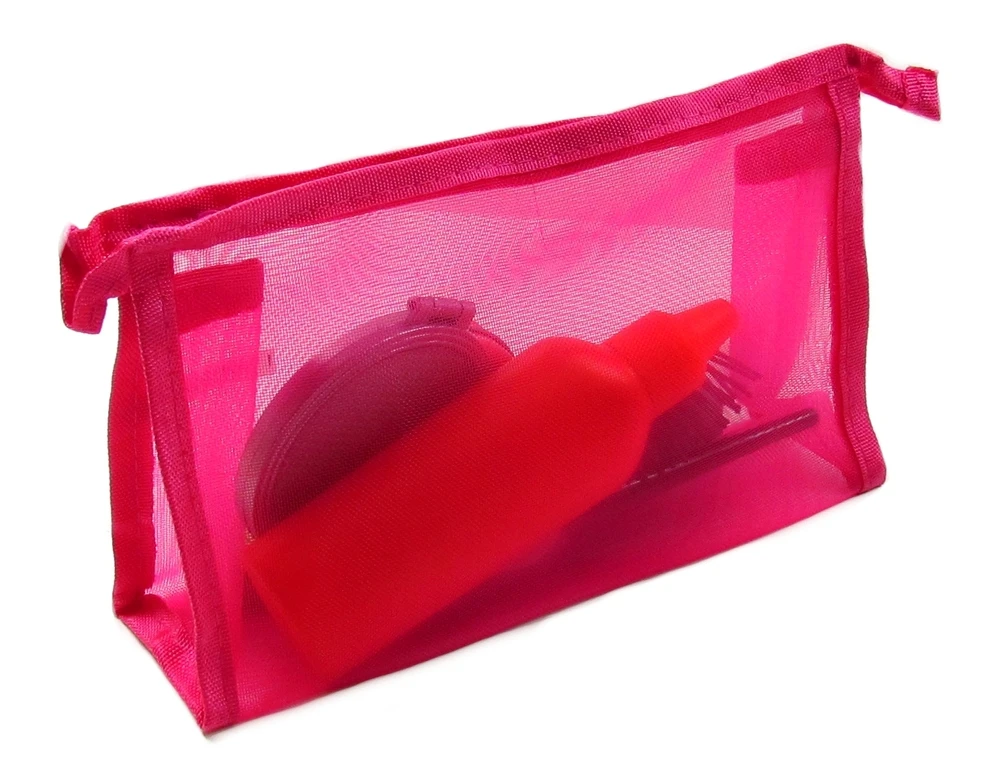 Wholesale Australia wholesale small zipper nylon mesh cosmetic bag - 0