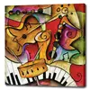 Modern Canvas Abstract Oil Painting music For Sale