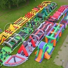 inflatable obstacle course,world biggest obstacle course inflatable for adult and kids