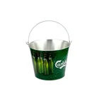 Wholesale Walmart Red Rull champagne Beer Aluminum Tin Ice Bucket Custom Bulk Stainless Steel Metal Ice Bucket