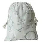 custom white 8oz small drawstring cotton bag fabric