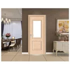 Professional manufactured wholesale waterproof fire resistant swing glass interior WPC door