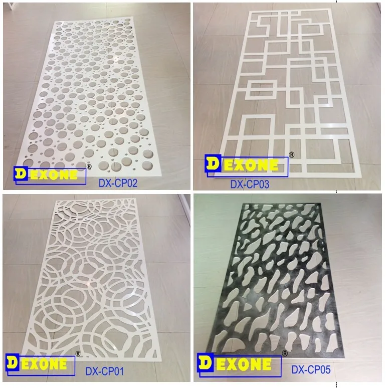 Metal aluminum decorative engraved perforated sheet panel for exterior wall decoration