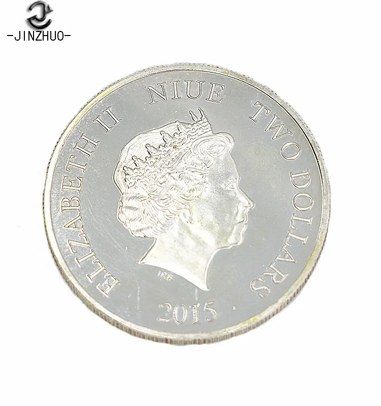 أعلى جودة مخصص إليزابيث الثانية دولارين الفضة القديمة عملة تذكارية