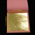 Factory wholesale 23 k Chinese gold leaf real edible gold leaf for cake decoration facial mask skin care Gilding craft