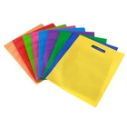 Non woven environmental flat pockets blank shopping bags printed tote bags custom garment bag