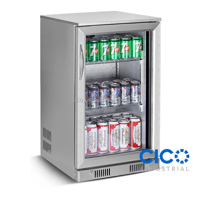 Cico Single Glass Door Fridge Beer Bottle Cooler With Stainless Cico Single Glass Door Fridge Beer Bottle Cooler With Stainless Steel Self Closing Mini Over Counter