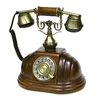vintage elegant phone rotary dial wooden antique phone