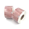 High Quality Custom Healthy Nontoxic Food Packaging Stuffing Printing Self-adhesive Labels Stickers
