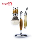 2019 Luxury Professional Two Band Hair Shaving Brush Set Private Label