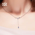 Fashion Crystal Rhinestone 925 Silver Rosary Necklace
