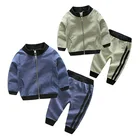 2019 spring casual 2pcs zipper children's boutique kids boy clothing sets