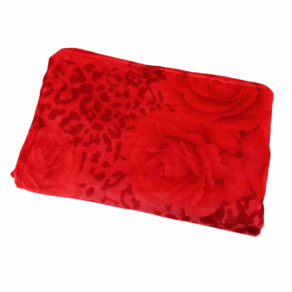 150*200cm /180*200cm Super Soft Simple/Rose Style/Sheep House Thin Blanket Throw Blanket Rug Plush Fleece Sofa Bed Decoration