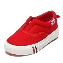 New arrival canvas upper flat soft rubber sole kids fashion footwear wholesale shoes