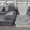 SHS Economic And Reliable Granite Heart Shaped Headstone Vases For Cemetery Monument Tombstone / Gravestone