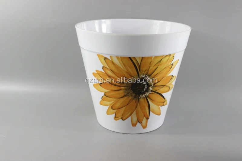 melamine flowers pot 3pcs plastic pail