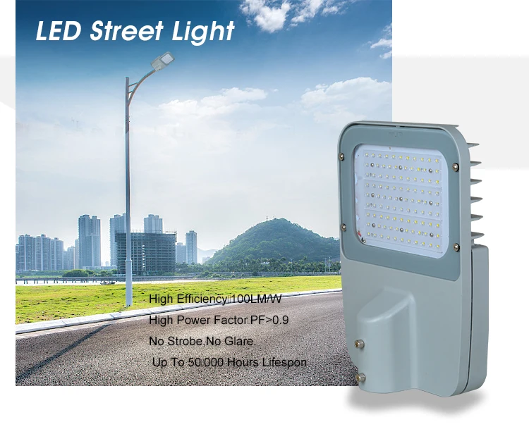 High quality IP65 Waterproof bridgelux outdoor 80 watt led road lamp