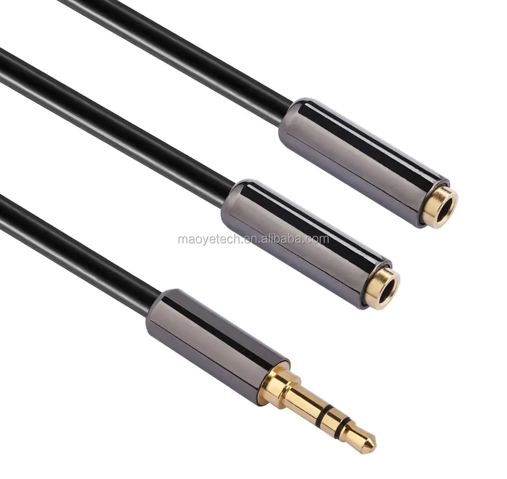 3.5mm Audio Stereo Y Splitter Cable 3.5mm Male to 2 Port 3.5mm Female for Earphone , Headstet Splitter Adapter , Phone - ANKUX.COM