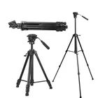 Best Flexible Professional Heavy Duty Aluminum DSLR Stand Carbon Fiber Phone Camera Tripod for Video Cameras