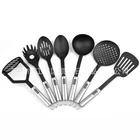 Heat Resistant FDA Nylon Kitchenware,7 PCS Durable Stainless Handle kitchen utensils