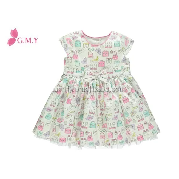 child's wear bady beautiful printting dress little girl's dress baby sleeveless summer dress
