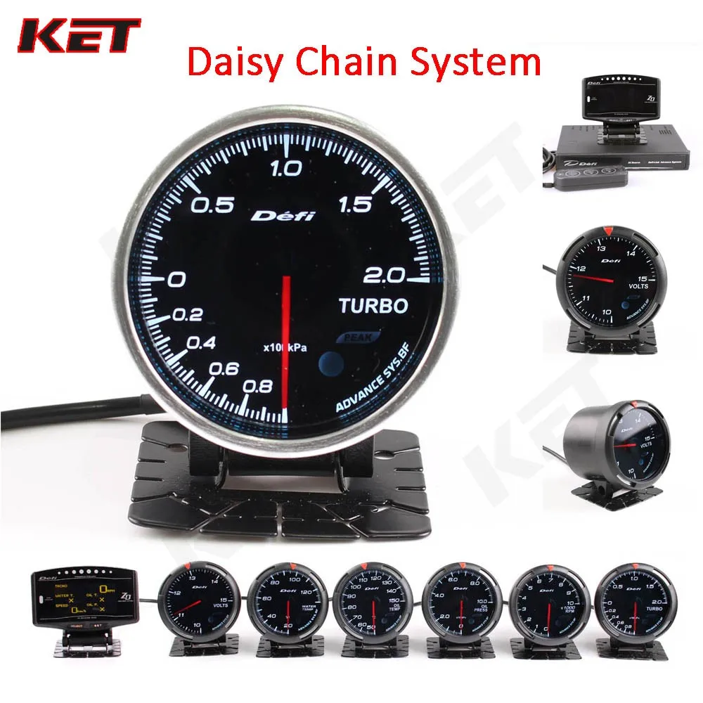 defi advance bf system daisy chain auto gauge volt water temp