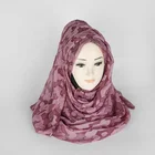 Best Selling Products Turkish Shawl Scarf Plain Texture Ladies Scarf Hijab With Diamond