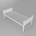 Low price wrought iron king size single decker bed single with wardrobe for university