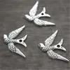Swallow bird charms Antique tibetan silver Cute Lovely Bird charm Pendants Sparrow Charms DIY Supplies 17x25mm