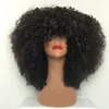 High Density Women Brazilian Virgin Natural Color Kinky Curl natural hair afro wigs