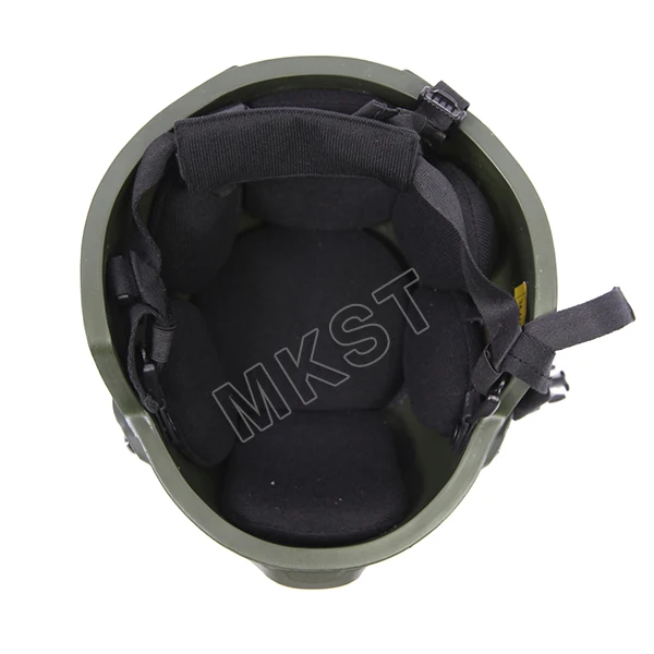 MKST Adjustable By Chin Strap pe or aramid Bulletproof Ballistic Helmet