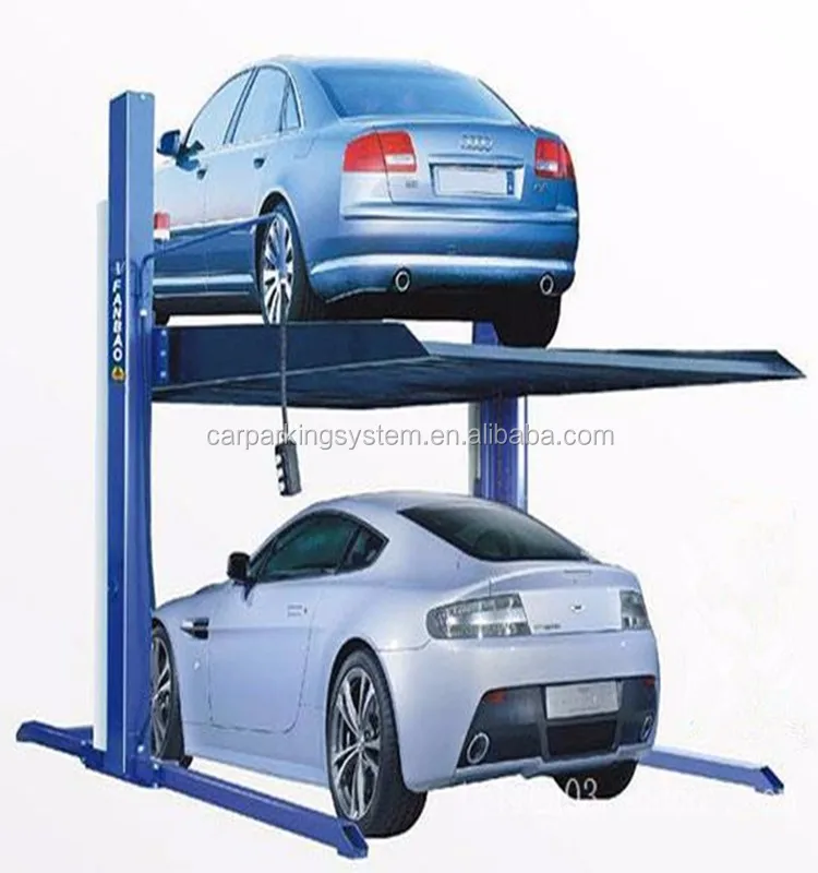 Hydraulic double level parking equipment Two post car parking lift 2 post car parking lift