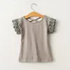 Crochet 100% Cotton Baby Girl Tops Summer Baby Shirt