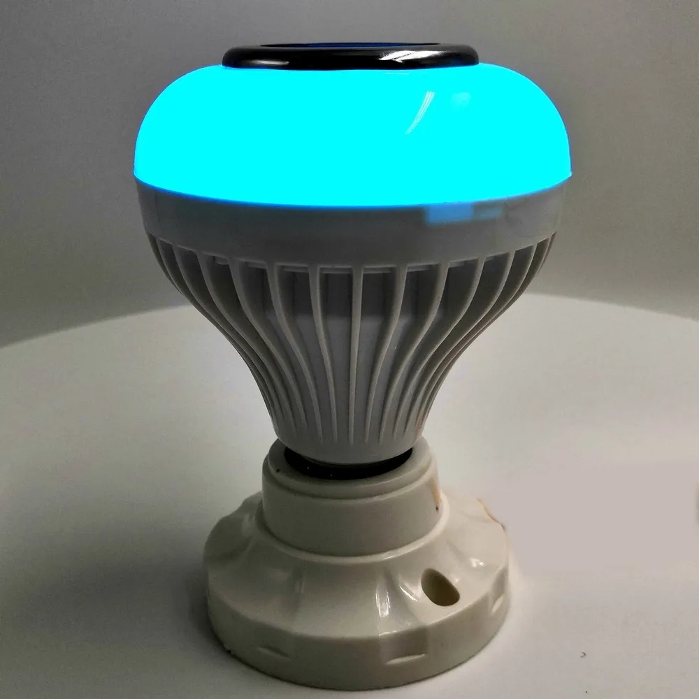 Intelligent color changeable LED bulb speaker , with remote controller - ANKUX.COM