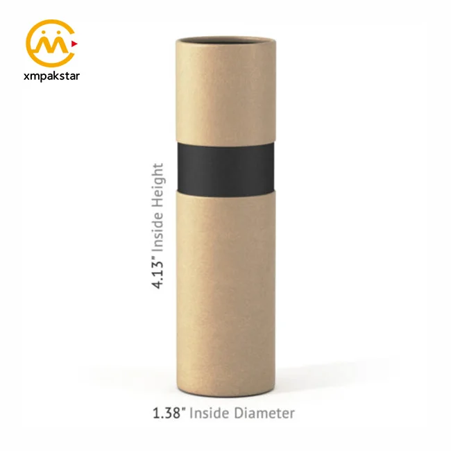 cylinder small paper perfume tube box for bottle packaging